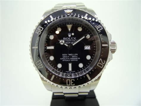 rolex oyster perpetual date deepsea sea dweller 12800|rolex deepsea black price.